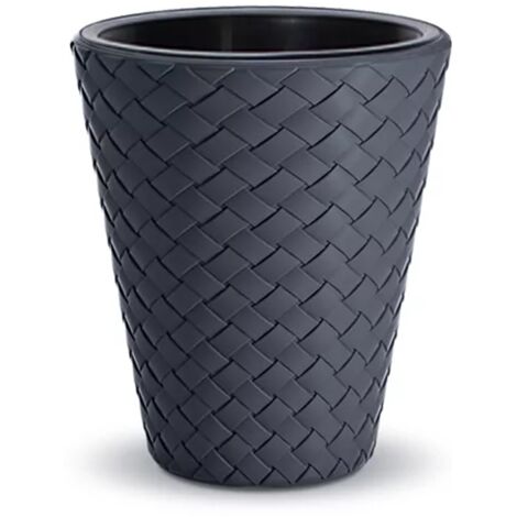 Pot de fleurs tissé Matuba DBMT400 avec insert  Anthracite