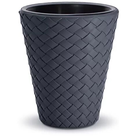 Pot de fleurs tressé Matuba DBMT300 avec insert  Anthracite