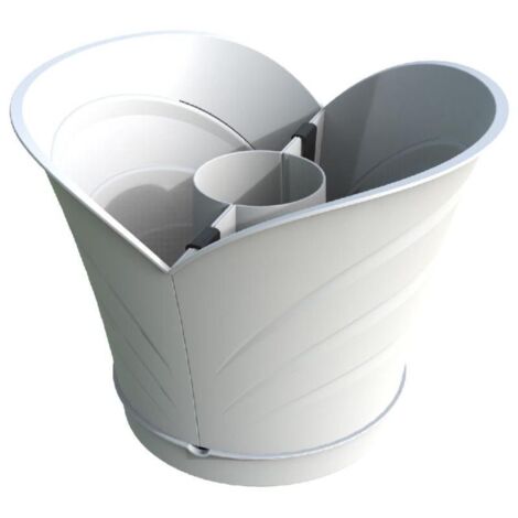 Pot de fleurs - Tulipano - D 35 x H 39 cm - Blanc - Livraison gratuite