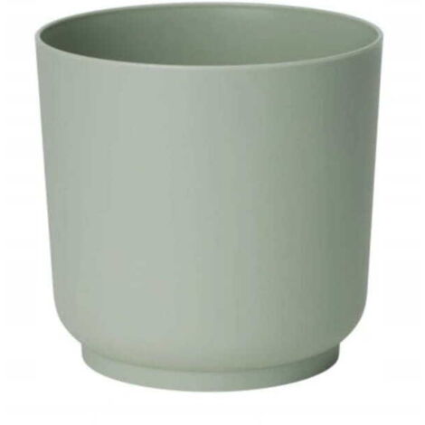 Pot de fleurs vert mat ECO RECYCLED Satina 15x14,9cm