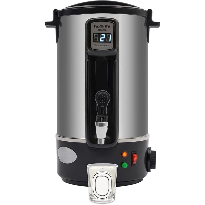 Senderpick - Pot de Fusion Cire Bougie Électrique Grande Capacité Pot de Fusion Cire Bougie avec Interrupteur Rotatif Fondeur de Cire pour Acier