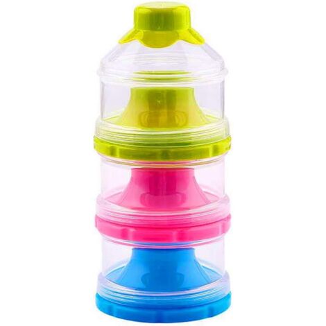 Pot de lait en poudre portable avec compartiment