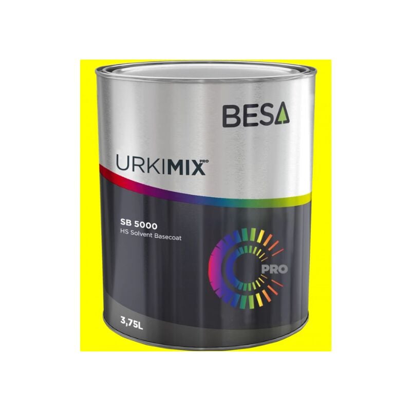Besa - Pot de peinture Jaune Brillant ral 1026 Brillant - 1000 ml