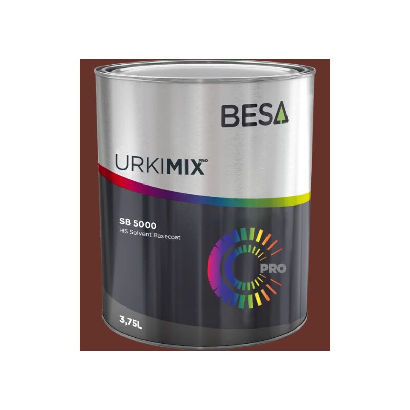 Besa - Pot de peinture Polyuréthane / bi composant Brun Rouge ral 8012 Mat - 250 ml