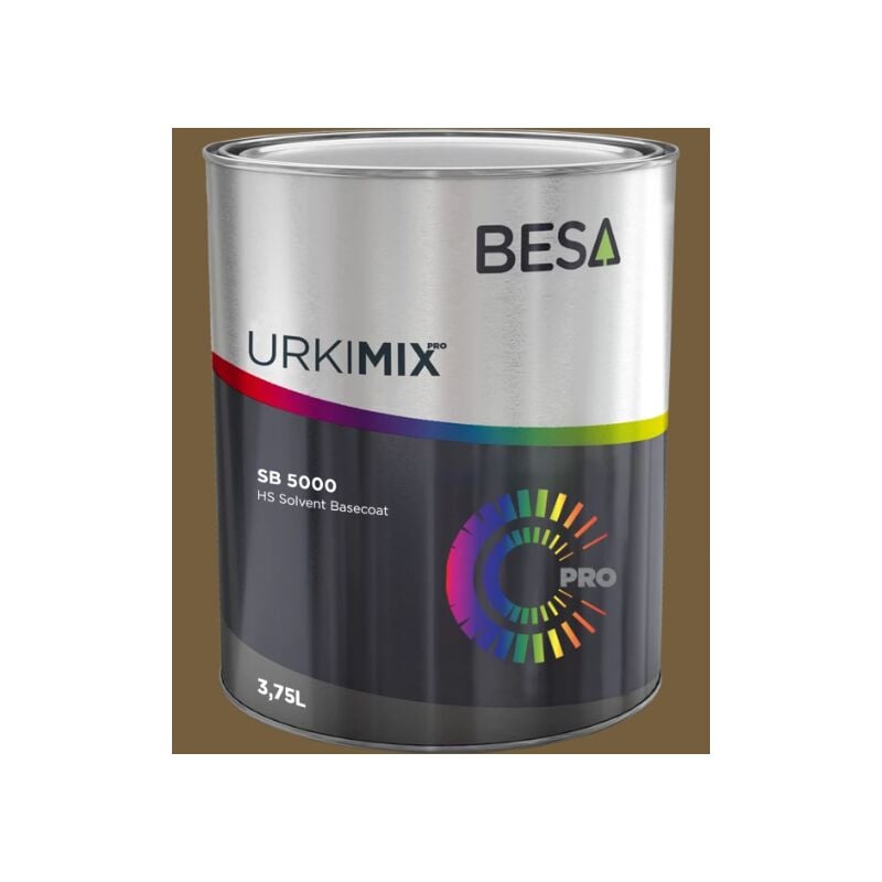 Besa - Pot de peinture Polyuréthane / bi composant Gris Kaki ral 7008 Satin - 250 ml