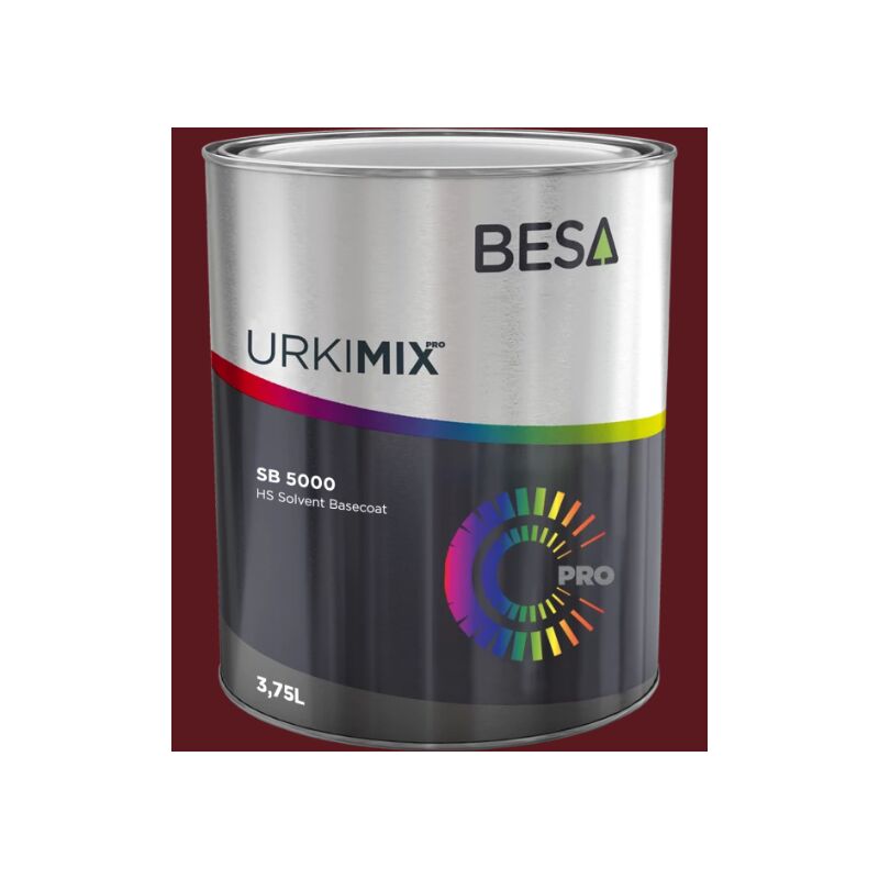 Besa - Pot de peinture Polyuréthane / bi composant Rouge Vin ral 3005 Mat - 500 ml