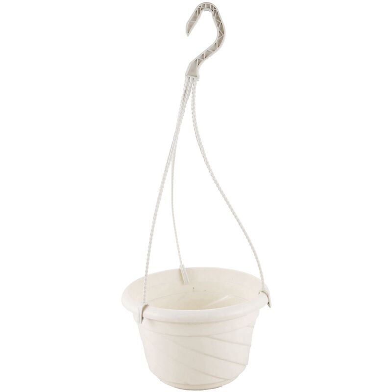 Tlily - Pot de plante de chlorophytum suspendu avec chaine blanc pour la decoration de jardin ou balcon