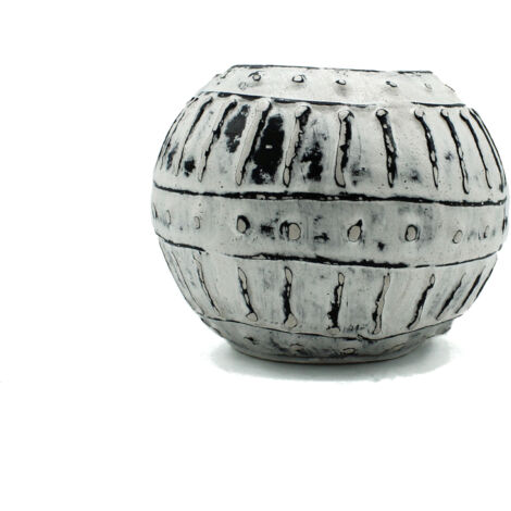 Pot de Plante Grecque en Argile à Bulles - Crème 10cm- Vendu par 1