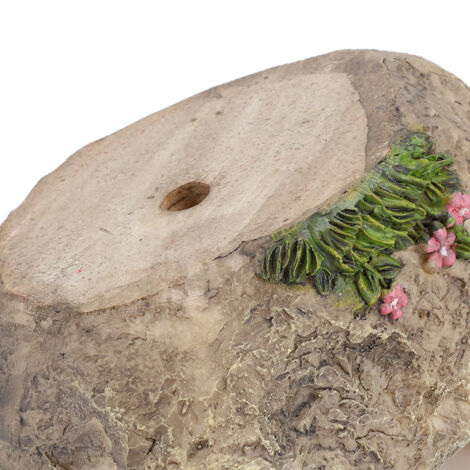 Pot de Plantes Miniature Résine Décor Cartoon Animal Cat - Pot de Cactus Desktop, Taille 14 x 12 x 9 cm, Vert, 1 Pièce