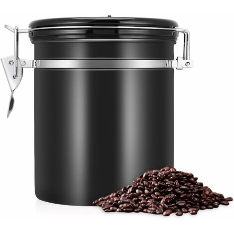 Pot de stockage de nourriture de récipient de stockage hermétique d'acier inoxydable approprié aux grains de café de thé de sucre de nourriture de cuisine-BDD