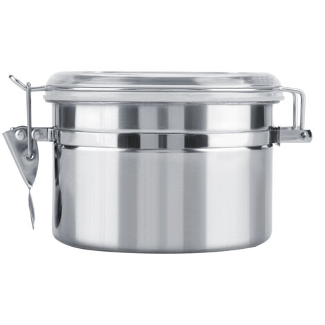 Pot de stockage scellé sous vide de récipient de café d'acier inoxydable pour le grain de thé de sucre (800ml)