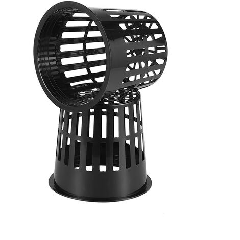 Pot de tasse en maille pour plantation hydroponique, 5 pièces, tasse en maille réutilisable et Durable pour jardin, panier en maille en plastique noir