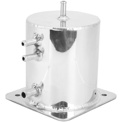 Pot de tourbillon de carburant poli miroir, boîte de réservoirs de surtension en alliage d'aluminium de 1.5 LT pour rallye de dérive de course