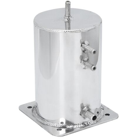 Pot de tourbillon de carburant poli miroir, boîte de réservoirs de surtension en alliage de 2 LT pour rallye de dérive de course