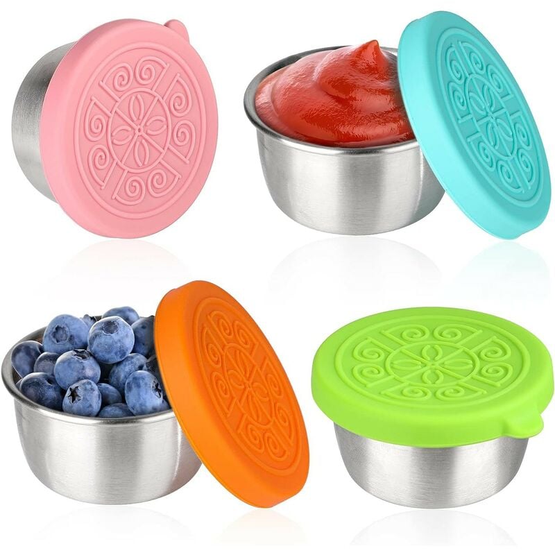 Kinsi - Pot de yaourt- Gobelet à céréales 2 en 1- Quatre couleurs