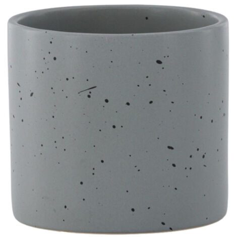 Pot Déco en Céramique "Sane" 11cm Gris Foncé