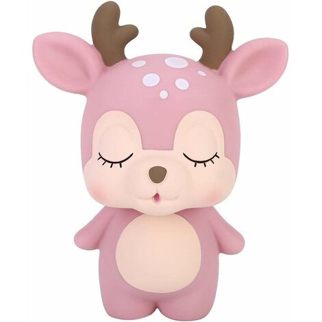 Pot d'économie décoration de la maison ornement cadeau innovant mignon dessin animé cerf forme tirelire argent