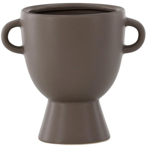 Pot Design en Céramique "Cent" 18cm Marron