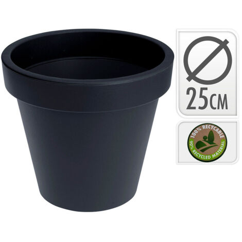 Pot D'injection Couleur Anthracite Ø25x25cm