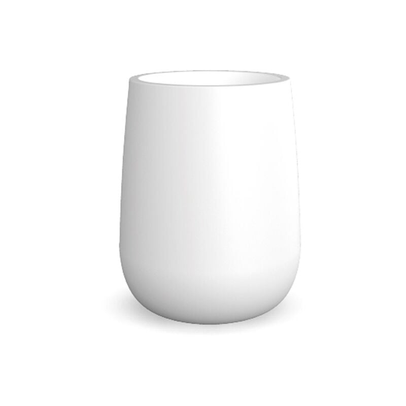 Camelia high Jardinière ronde d'intérieur et d'extérieur pour plantes et fleurs. Extrêmement résistant aux intempéries. Fabriqué en polyéthylène en