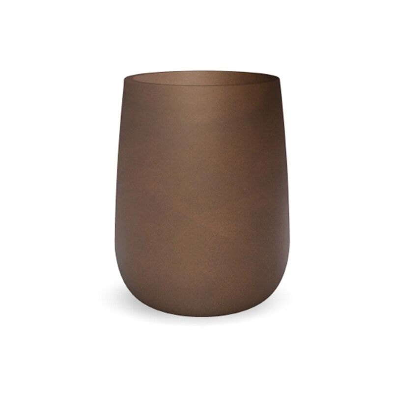 CAMELIA HIGH Jardinière ronde d'intérieur et d'extérieur pour plantes et fleurs. Extrêmement résistant aux intempéries. Fabriqué en polyéthylène en