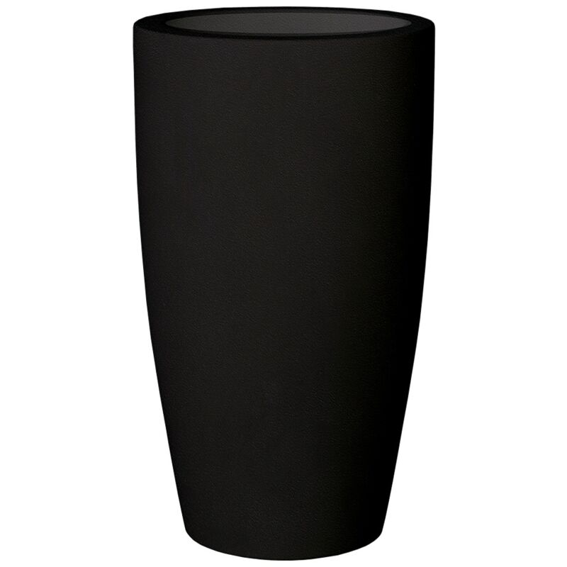 Bambú 70 Jardinière d'Intérieur et d'Extérieur Ronde et Haute Pour Plantes et Fleurs Très Résistante au Passage du Temps. Fabriqué en polyéthylène en