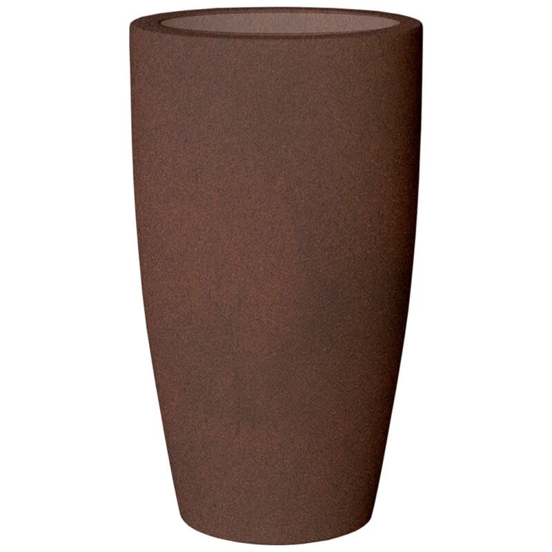 BAMBÚ 90 Haut Jardinière Ronde d'Intérieur et d'Extérieur Pour Plantes et Fleurs Très Résistante au Passage du Temps. Fabriqué en polyéthylène en