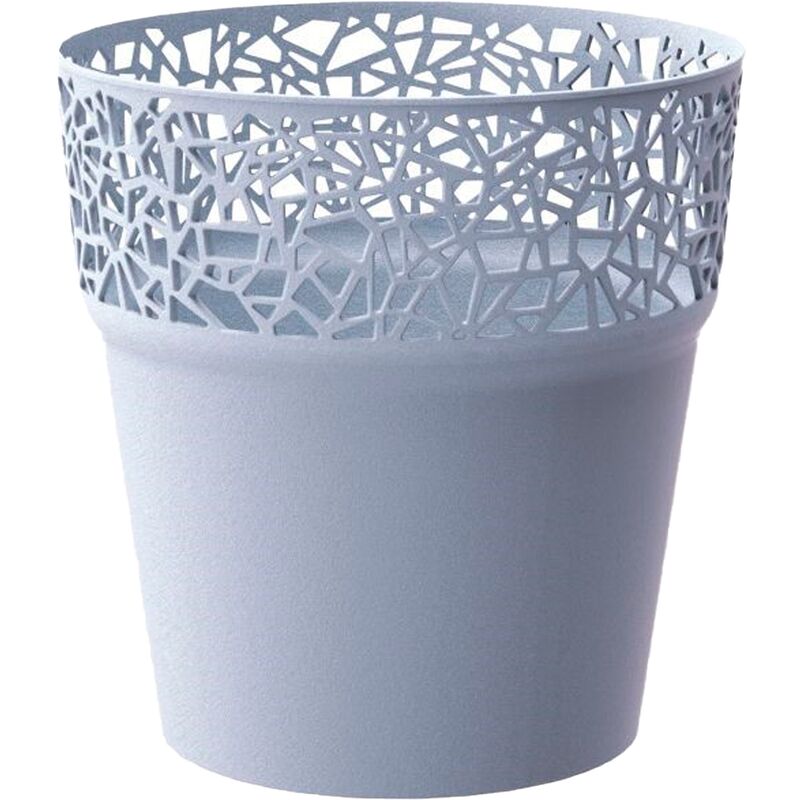 Prosperplast - Pot en plastique pour arbre, de couleur gris glace 14,5 (l) x 14,5 (l) x 14,8 (h) cm