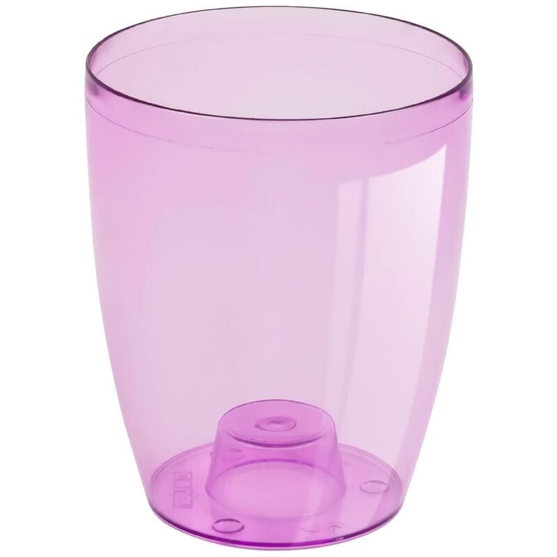 Prosperplast - Pot en plastique pour orchidée Coubi Orchid en couleur violet transparent 13,2 (l) x 13,2 (l) x 16 (h) cm