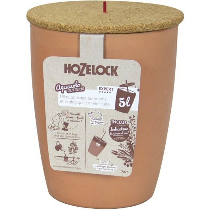 Hozelock - Pot en terre cuite micro-poreux Olla Expert 5l pour arrosage permaculture
