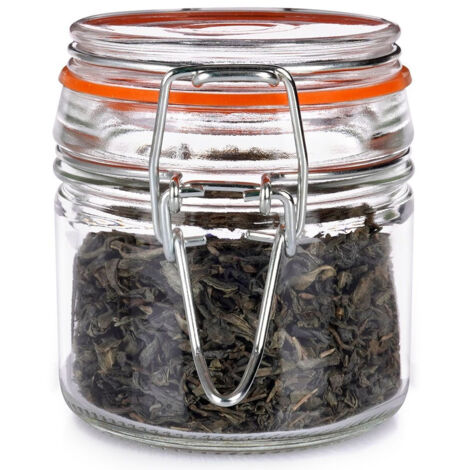 Pot en verre breveté avec clip pour confiture d'épices 100 ml
