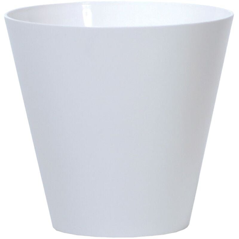 Prosperplast - Pot à fleurs 3,5L Tubus 200x200x187 mm, Blanc - Blanc