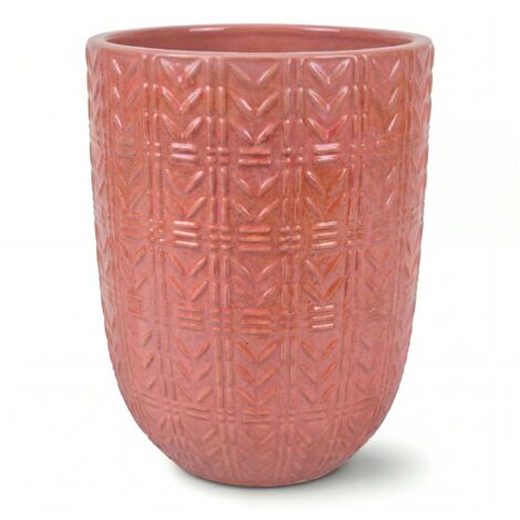 Pot grande taille d'extérieur MERCURE 51x64cm aurore, fait main en terre cuite émaillée, résistant au gel
