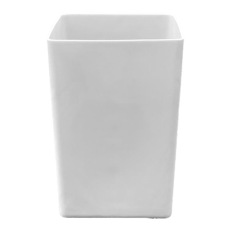 Plast'up Rotomoulage - Pot de fleur cubique Suerte 120 l-Blanc-67cm - Blanc
