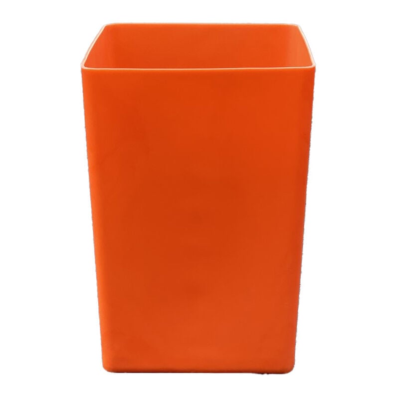 Plast'up Rotomoulage - Pot de fleur cubique Suerte 120 l-Orange-67cm - Orange
