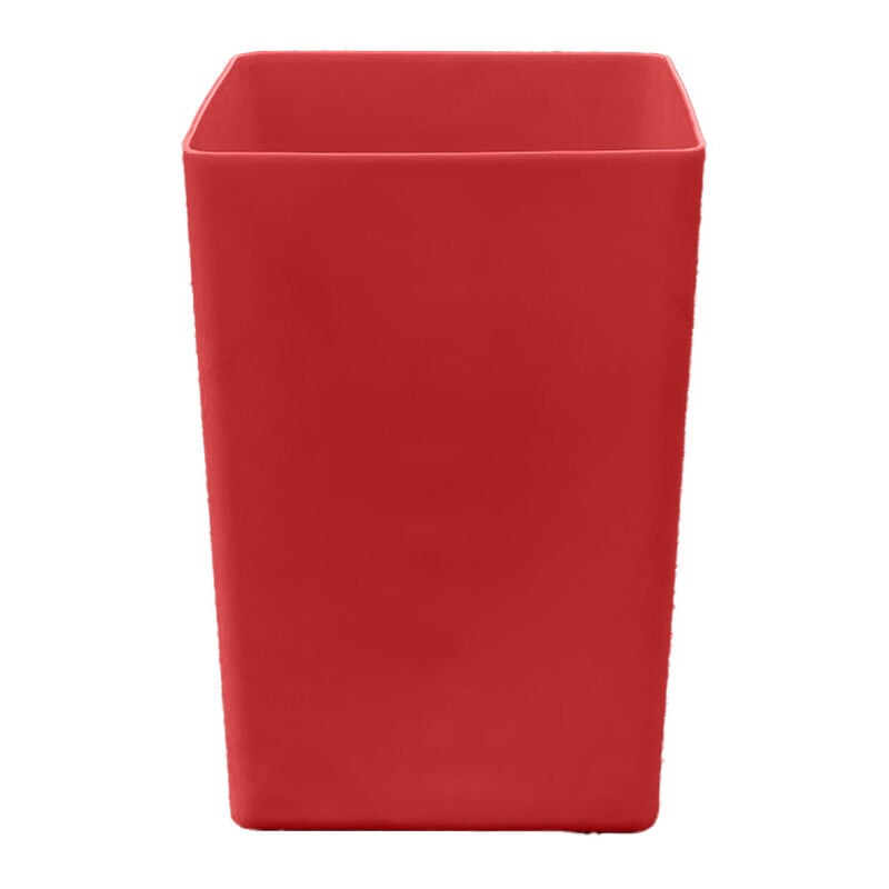 Plast'up Rotomoulage - Pot de fleur cubique Suerte 120 l-Rouge-67cm - Rouge