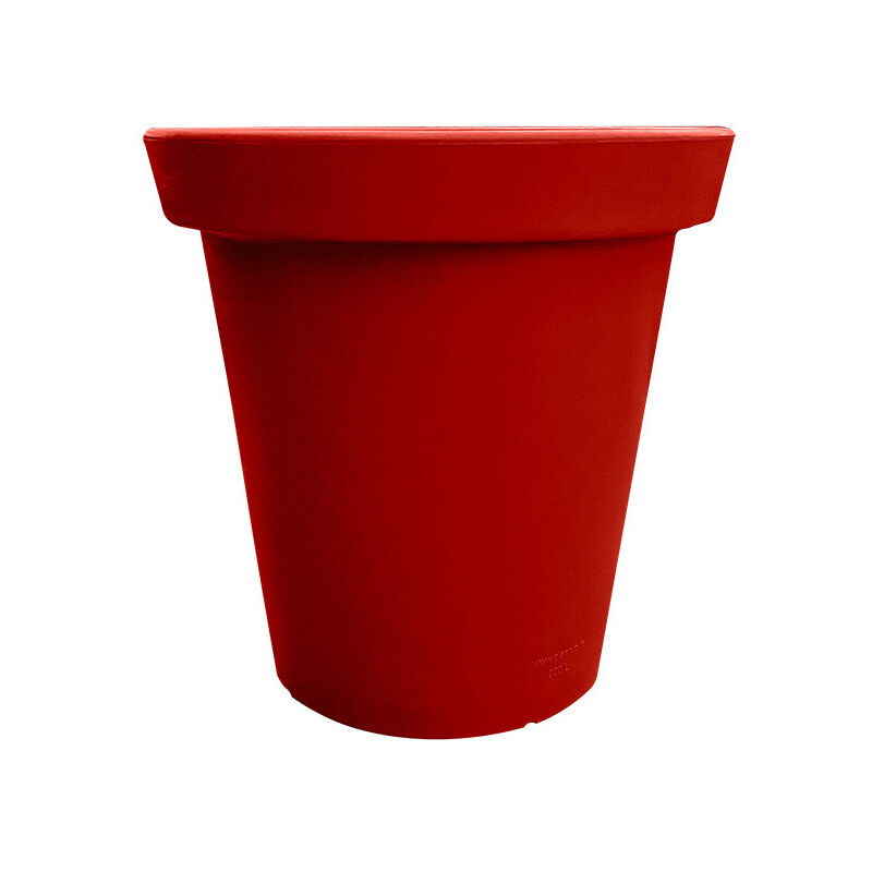 Pot de fleurs rond xxl Delight 200l-Rouge-80cm - Rouge