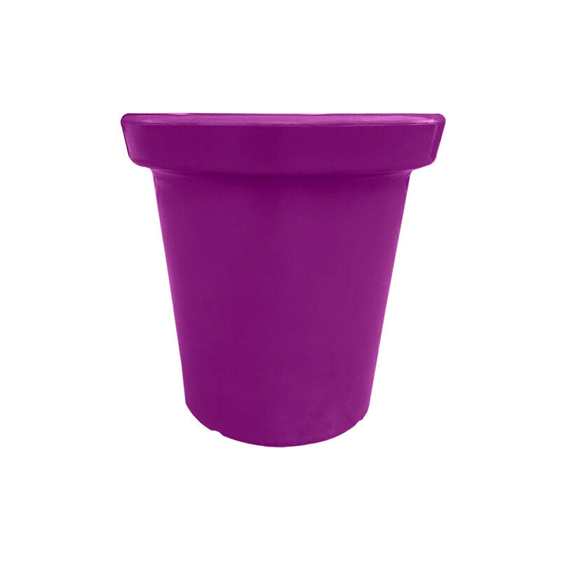 Plast'up Rotomoulage - Pot de fleurs rond xxl Delight 200l-Violet-80cm - Violet