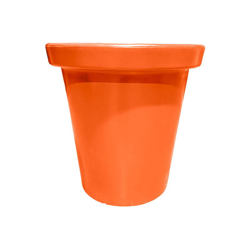Plast'up Rotomoulage - Pot de fleurs rond xxl Delight 420l-Orange-100cm - Orange