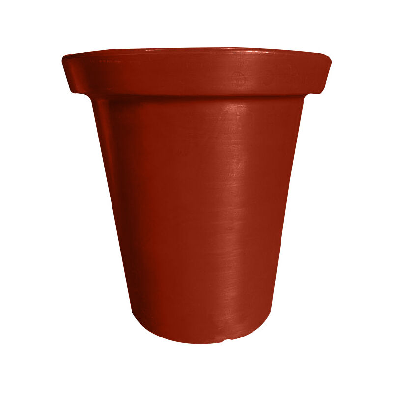 Plast'up Rotomoulage - Pot de fleurs rond xxl Delight 760l-Rouge-120cm - Rouge