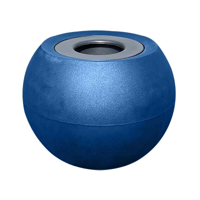 Plast'up Rotomoulage - Pot de fleurs rond sphérique xxl Speranza 325l-Bleu-70cm - Bleu