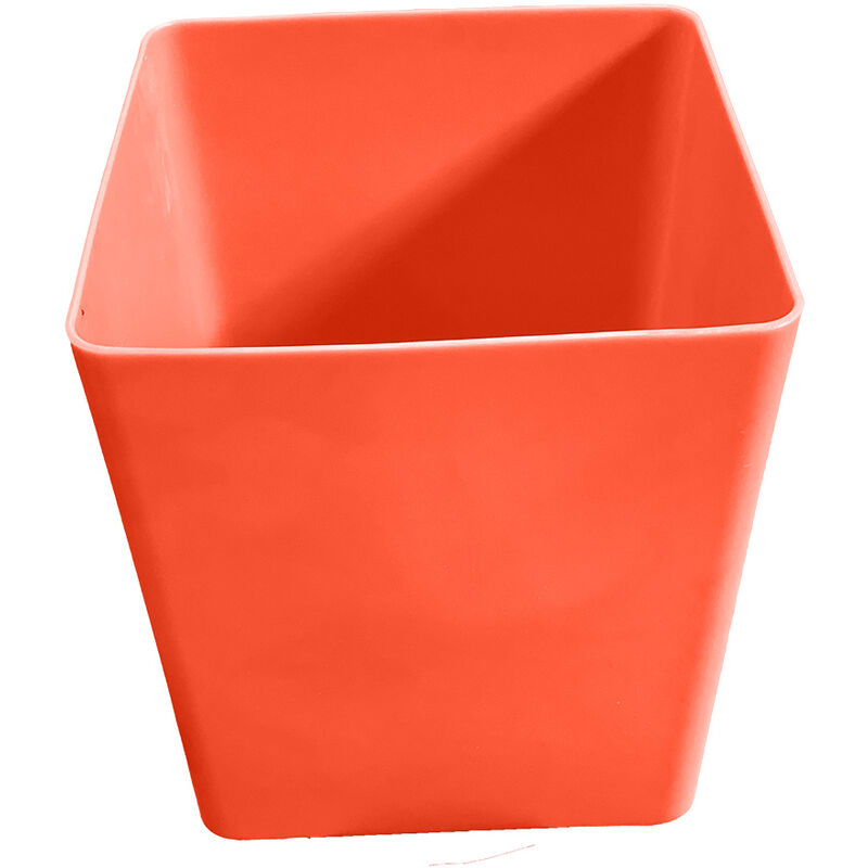 Plast'up Rotomoulage - Pot de fleurs Cubio 85 l-Orange-50cm - Orange