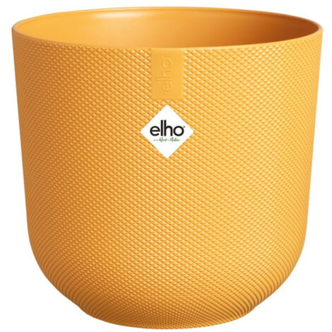 Pot Jazz Rond D.23cm Jaune Design Moderne, Plastique Recyclé - Elho