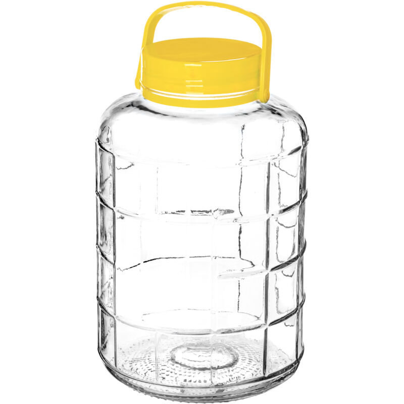 Pot Kadax Pot en verre 5L pour décaper les concombres, conserves, teintures, grand