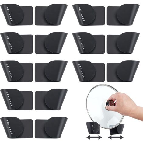 Pot Lid Holder-8 Pieces-Storage Lid Holder-Adjustable-Kitchen Cabinet Storage Rack