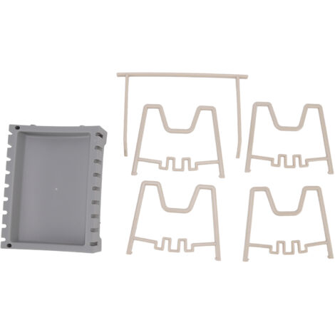 Pot Lid Holder Durable PP Space Saving Stable Nonslip Base Wide Application Cutting Board Organizer Type B