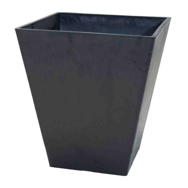 Pot - MEGA COLLECTIONS - Ecostone Square - 48 x 57 cm - Noir