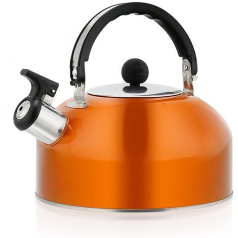 Pot Mini Chauffe- Thé En Acier Inoxydable Bouilloire Mini Poêle Métal D'Eau Bouillante Moderne Bouilloire Sifflement Thé Bouilloire Bouillie Sifflet,3L