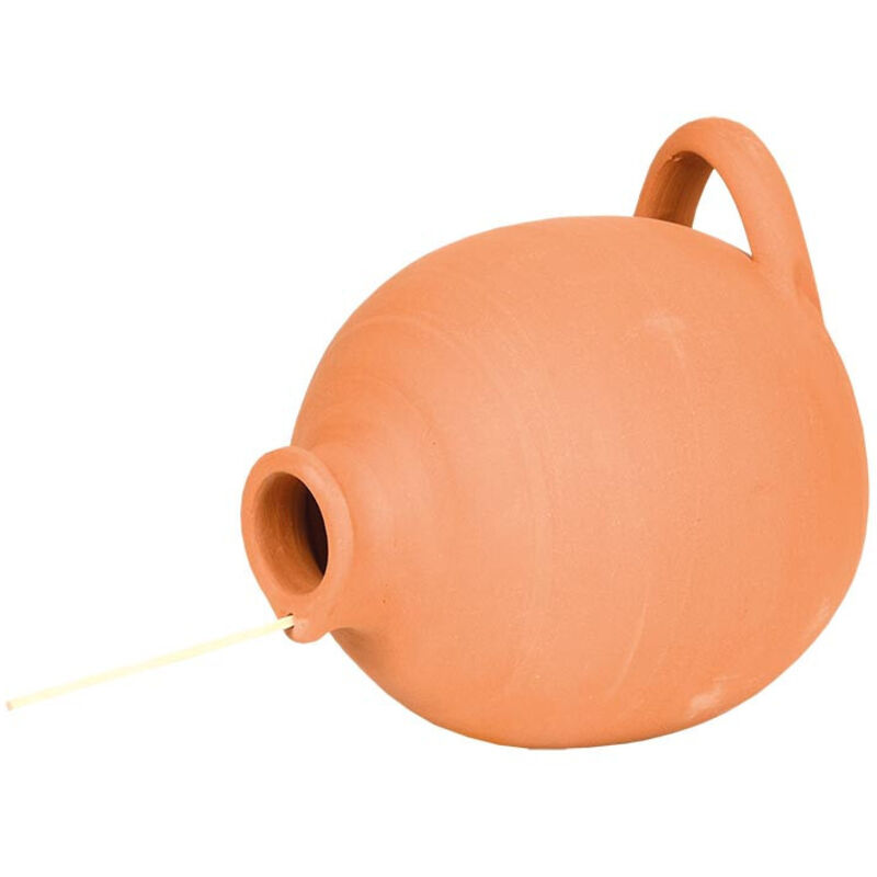 Ac-Deco – Nichoir en terre cuite pour moineaux et mésanges – Dimensions L 17,5 x l 16 x H 17,3 cm – Trou d'entrée 32 mm – Installation facile