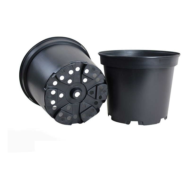 Soparco - Pot rond 3 litres pour semis (Carton de 102 pièces) - Couleur Noir